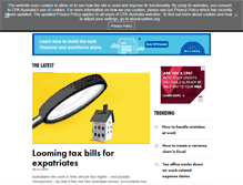 Tablet Screenshot of intheblack.com